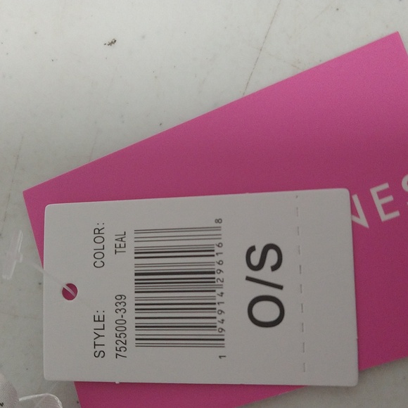 NEW! Sassy Jones Printed Wrap Topper Robe with Belt, Teal - Picture 13 of 15